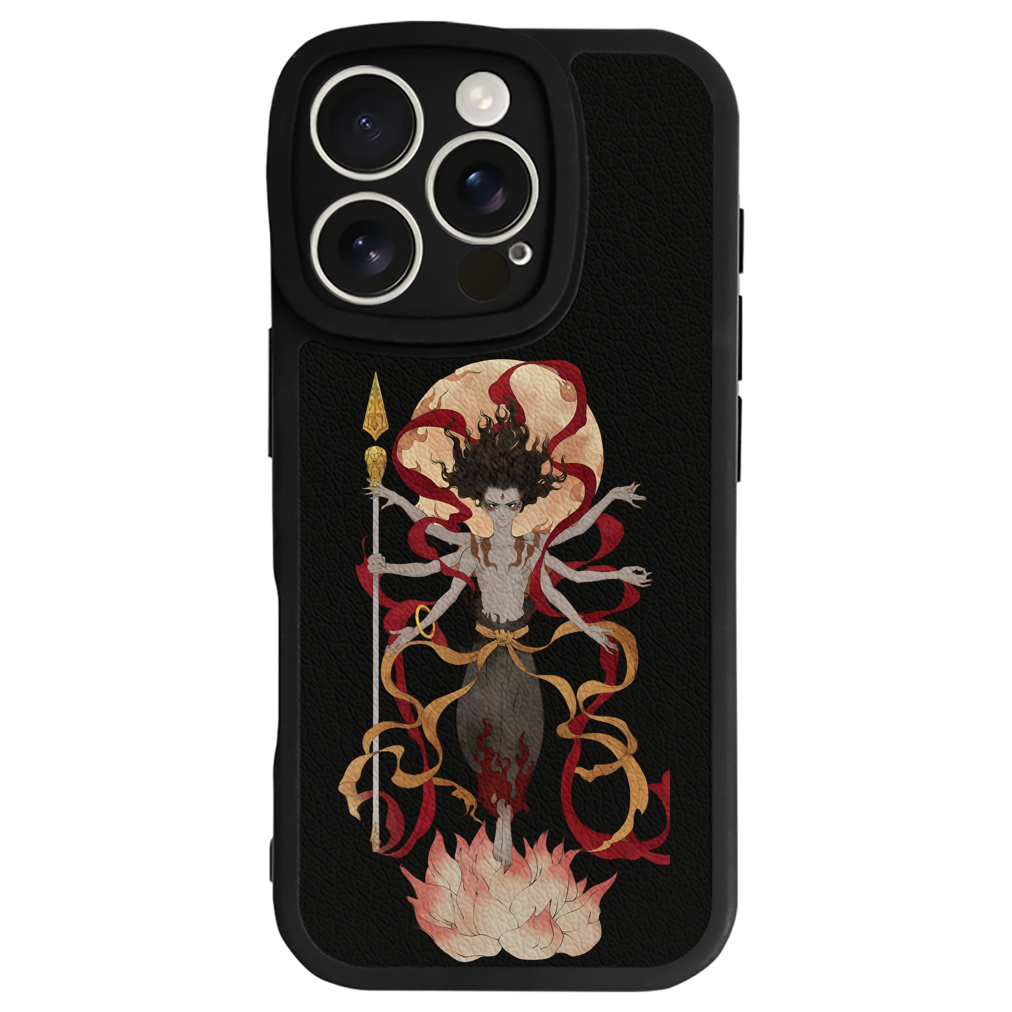 （画像用） Ne Zha 2 ナタ 魔童の大暴れ 【iPhone 16シリーズ対応】シリコンスマホケース（レザー調） 材質：シリコン